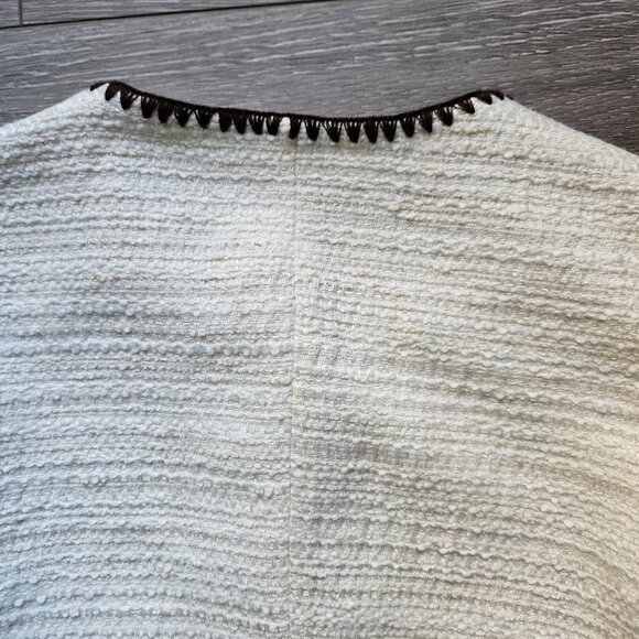 Zara cream and brown women's blazer jacket made in spain size small - Picture 8 of 8